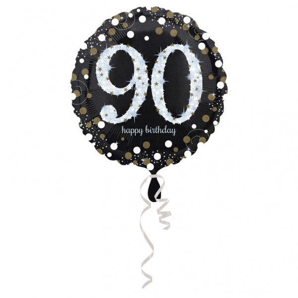 18" Sparkling Birthday 90 Balloon