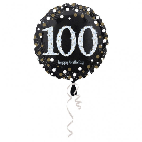 18" Sparkling Birthday 100 Balloon