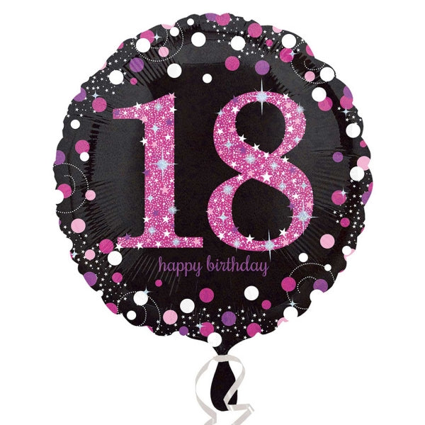 18" Pink Celebration 18 Balloon