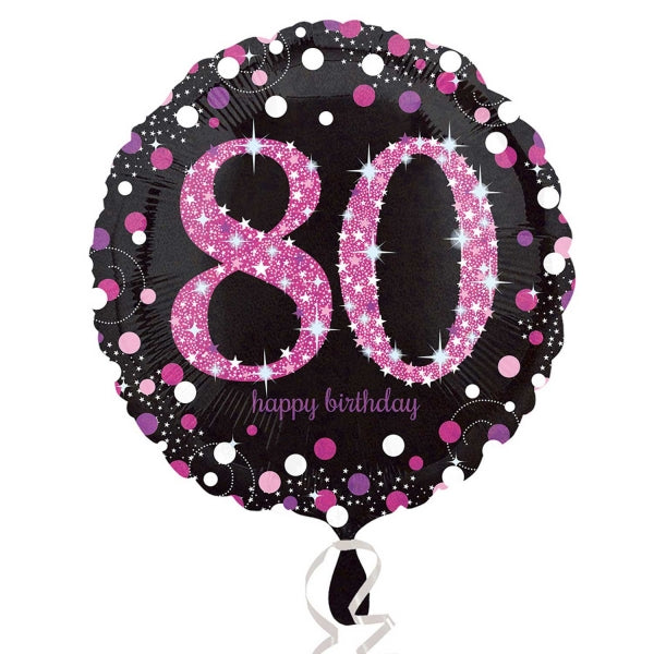18" Pink Celebration 80 Balloon