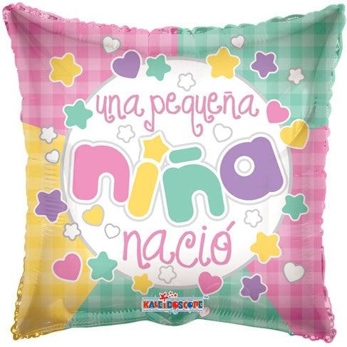 18" Una Pequena Nina Nacio Balloon (Spanish)