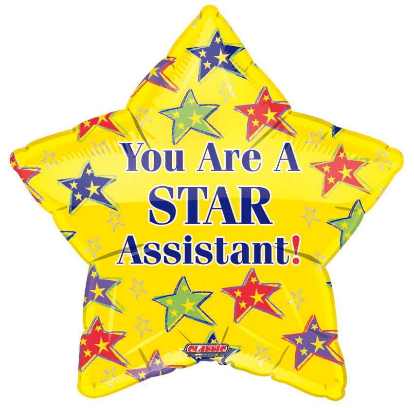 18" You're a Star Assistant Yellow Balloon