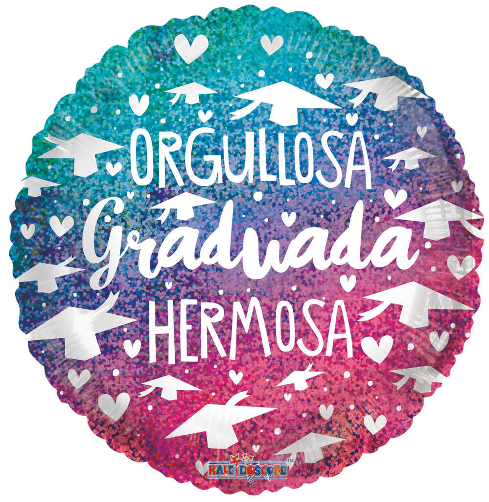 18" Orgullosa Graduada Y Hermosa Ho Foil Balloon (Spanish)