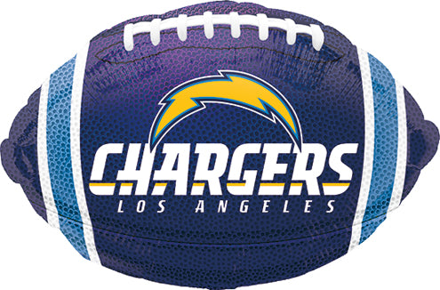 17" NFL Football Los Angeles Chargers Junior Shape Foil Balloon