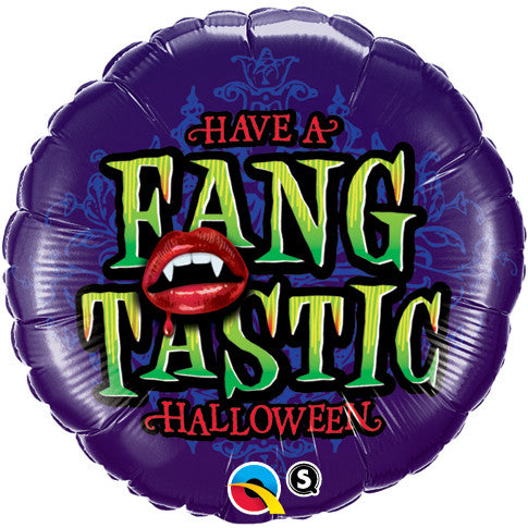 18" Have a Fangtanstic Halloween Balloon