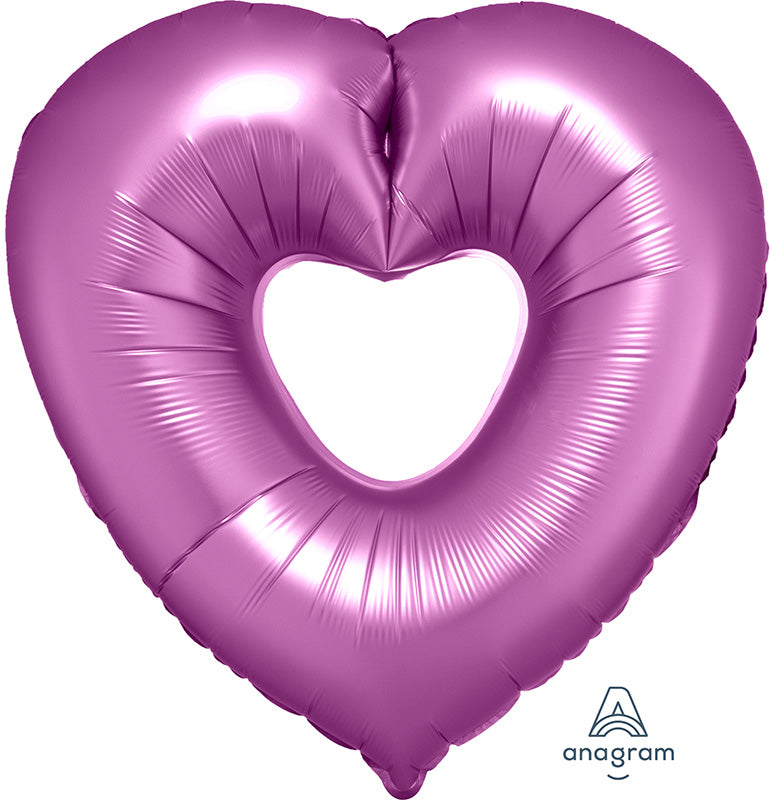 Ballon en aluminium SuperShape à cœur ouvert flamant rose de 26 pouces –  Bargain Balloons Canada
