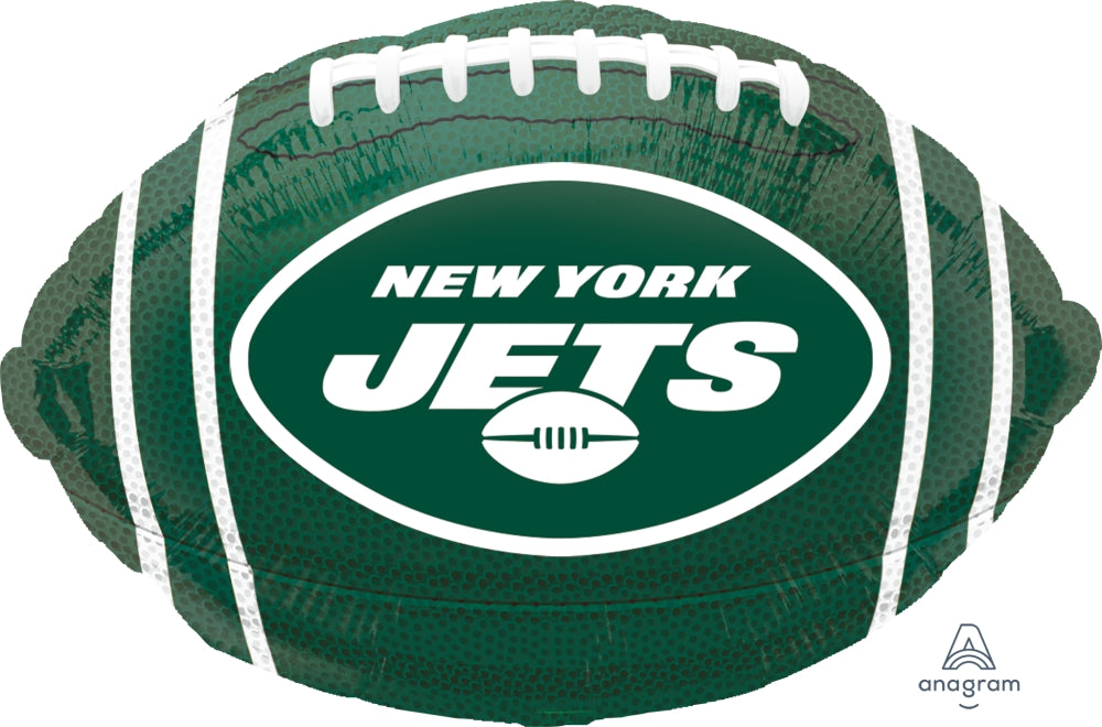 17" NFL Football New York Jets Team Colors Standard Foil Balloon