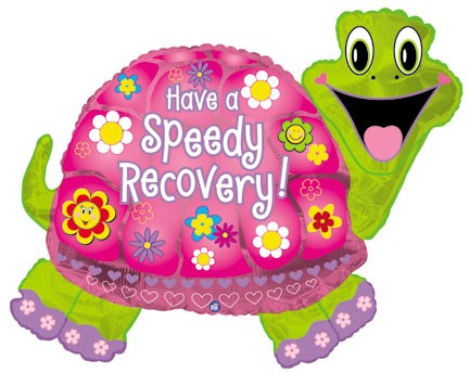 31" Have A Speedy Recovery Turtle Balloon