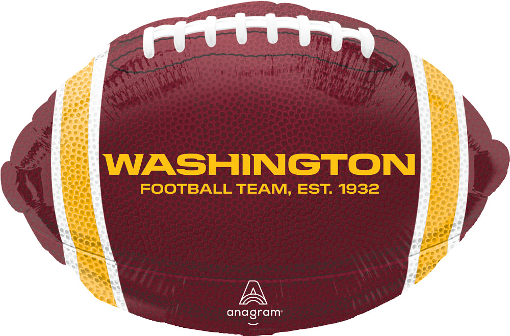 17" Washington NFL Football Team Colors Foil Balloon
