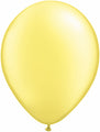 5" Qualatex Latex Balloons Pearl LEMON CHIFFON (100 Per Bag)