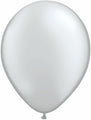 5" Qualatex Latex Balloons SILVER (100 Per Bag)