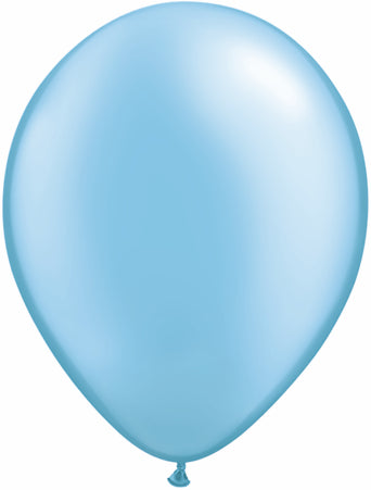 11" Qualatex Latex Balloons Pearl AZURE (100 Per Bag)
