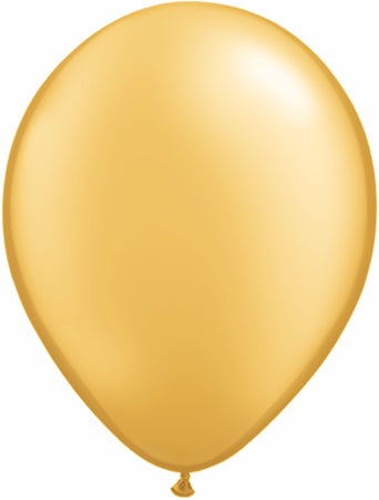 16" Qualatex Latex Balloons GOLD (50 Per Bag)