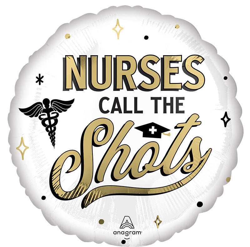18" Nurses Call the Shots Foil Balloon