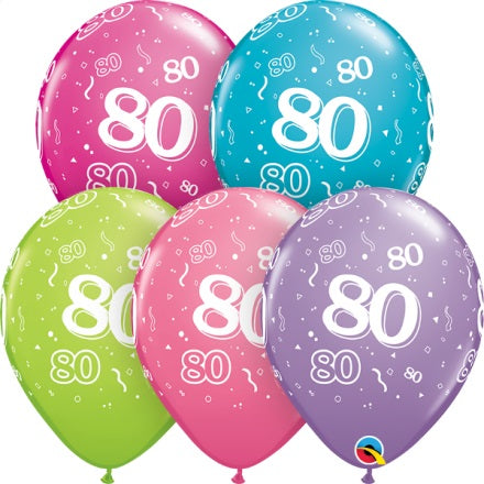 11" Trendy Assorted (50 Count) 80 All Around Latex Balloons