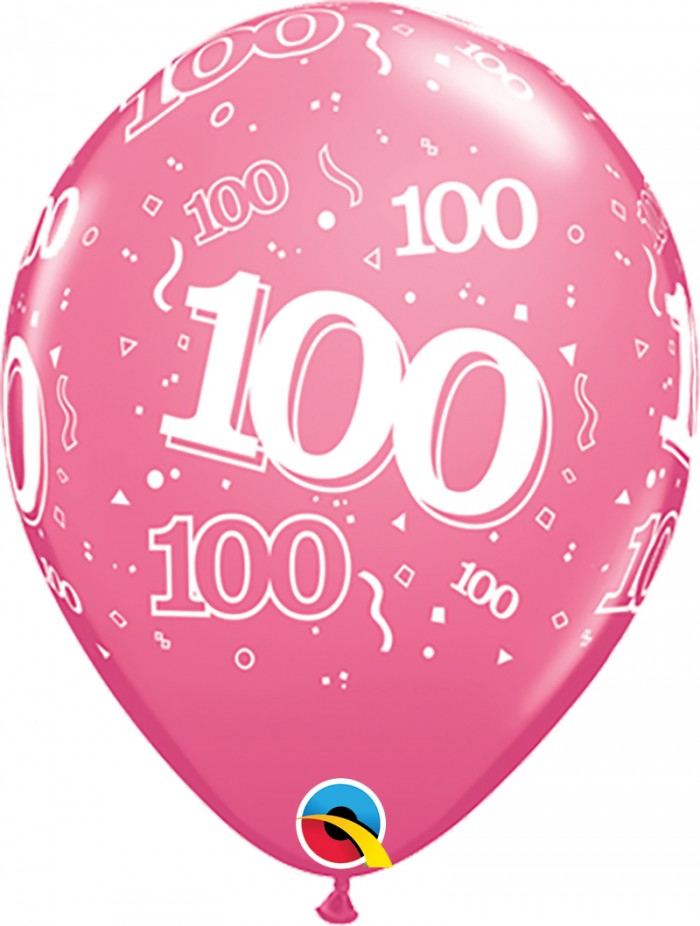 11" Trendy Assorted (50 Count) 100 All Around Latex Balloons
