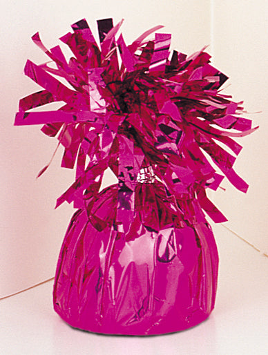 6OZ Magenta Foil Wrapped Balloon Weight