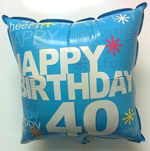 18" Happy Birthday *40* Balloon