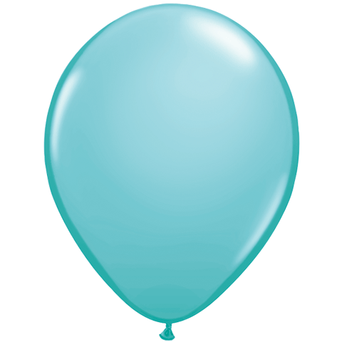 11" Qualatex Latex Balloons Caribbean Blue (100 Per Bag)