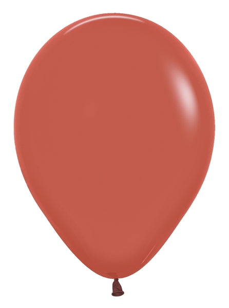 5" Latex Balloons (100 Per Bag) Deluxe Terracotta