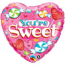 18" Heart You're Sweet Balloon