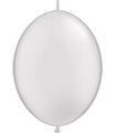 12" Qualatex Latex Balloons Quicklink Pearl White (50 Count)
