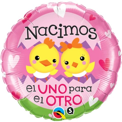 18" Nacimos El Uno Para El Otro Foil Balloon (Spanish)
