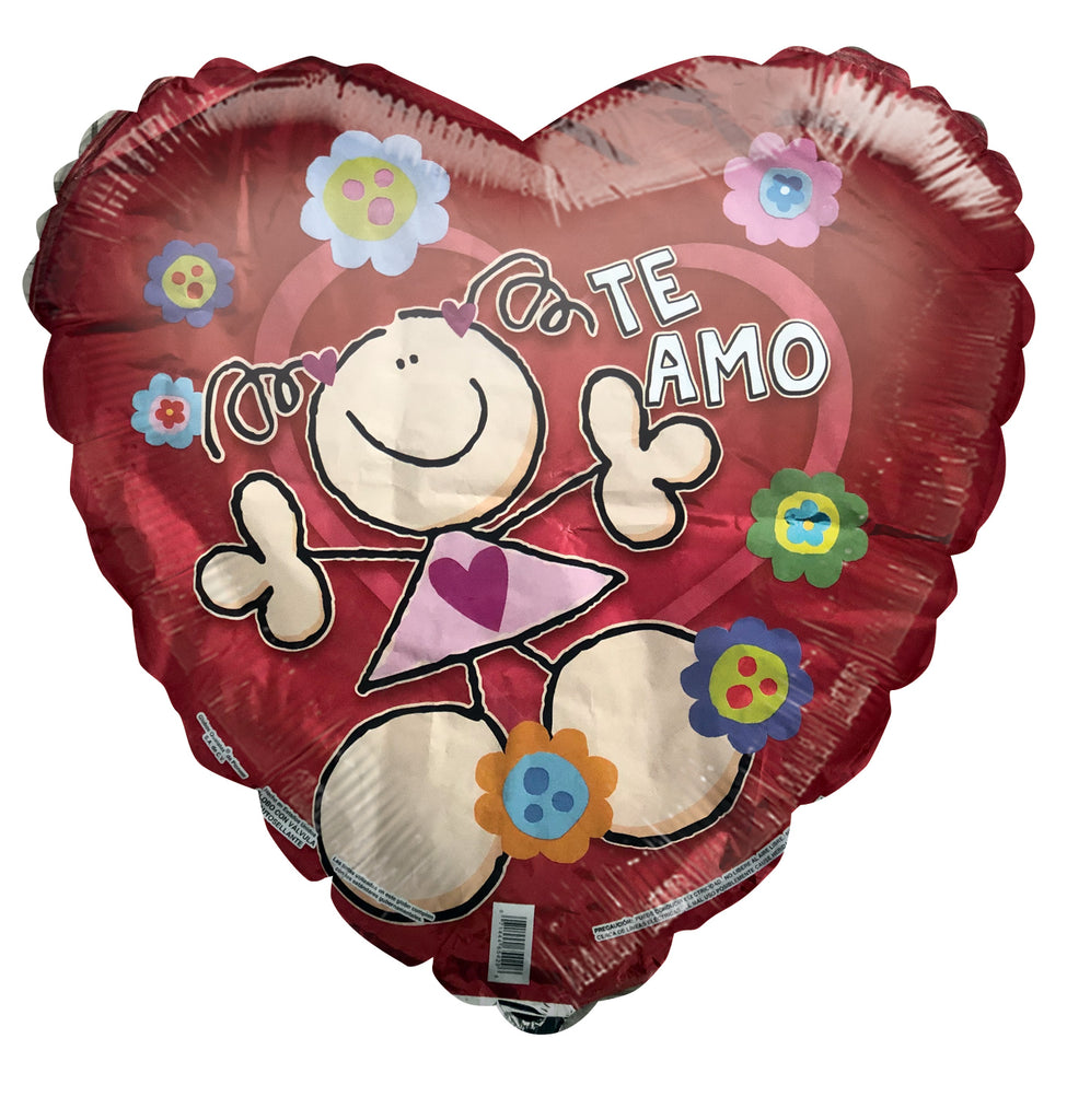 18" Te Amo Fulanitos (Spanish) Foil Balloon
