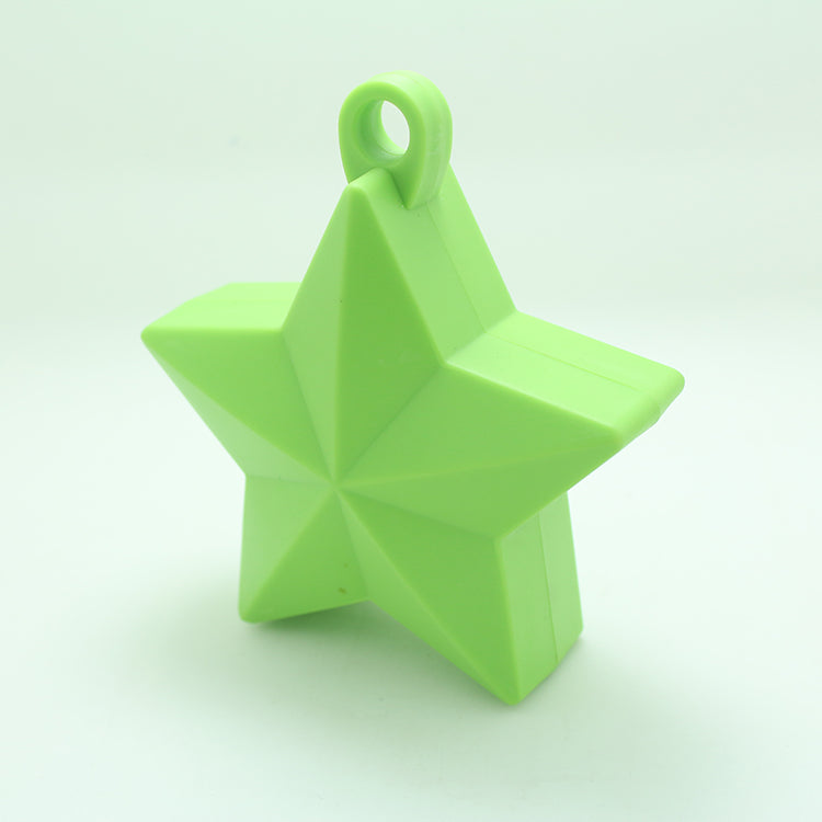 Solid Color Star Balloon Weights-Lime Green