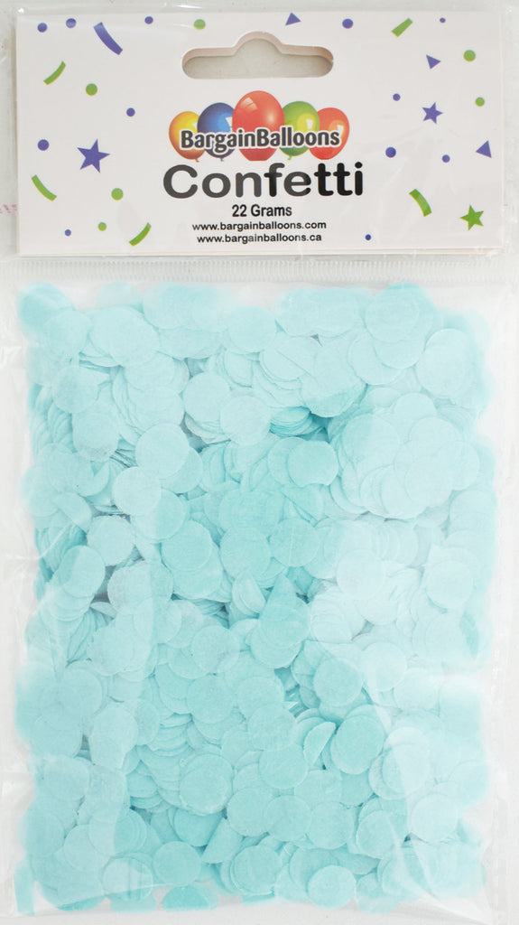 Balloon Confetti Dots 22 Grams Tissue Pastel Blue 1CM-Round