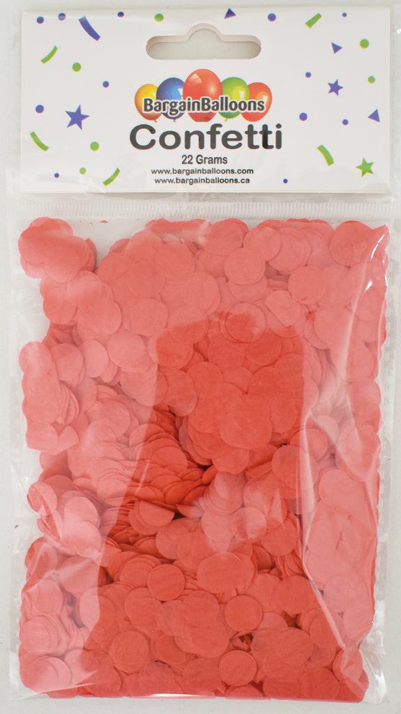 Balloon Confetti Dots 22 Grams Tissue Hot Red 1CM-Round