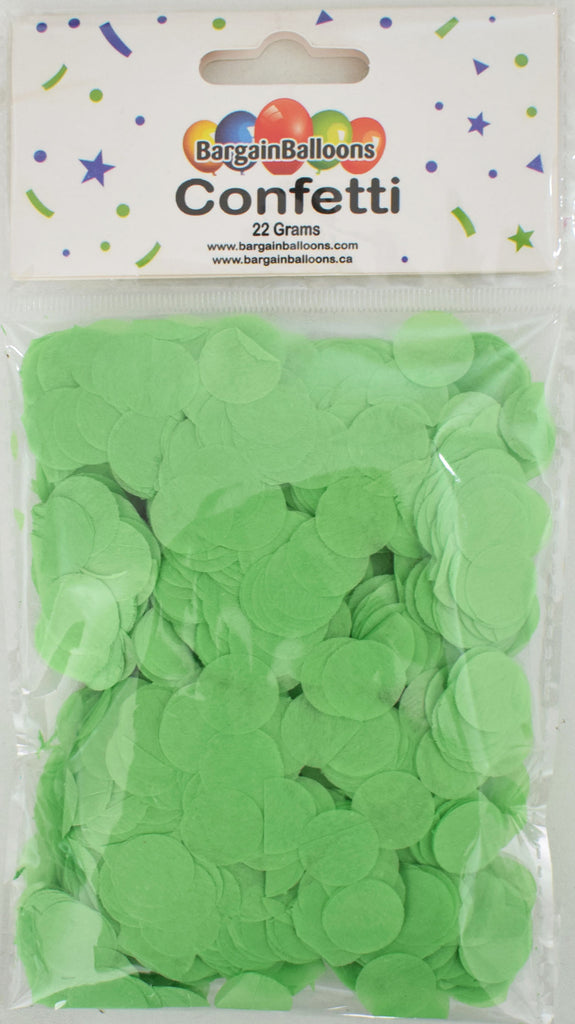 Balloon Confetti Dots 22 Grams Tissue Apple Green 1.5CM-Round