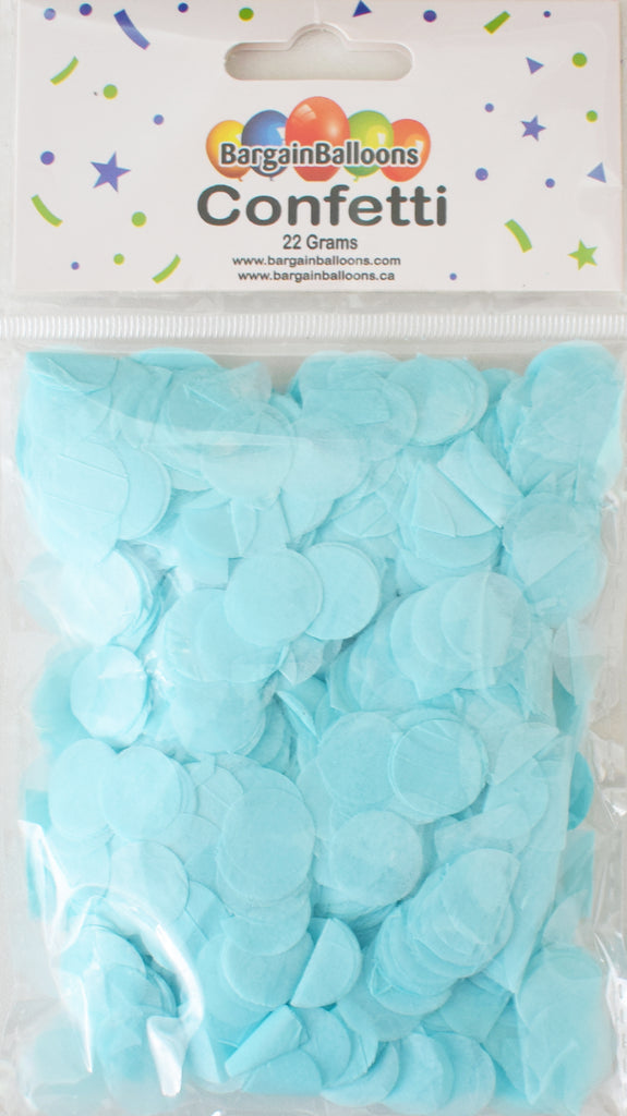 Balloon Confetti Dots 22 Grams Tissue Pastel Blue 1.5CM-Round