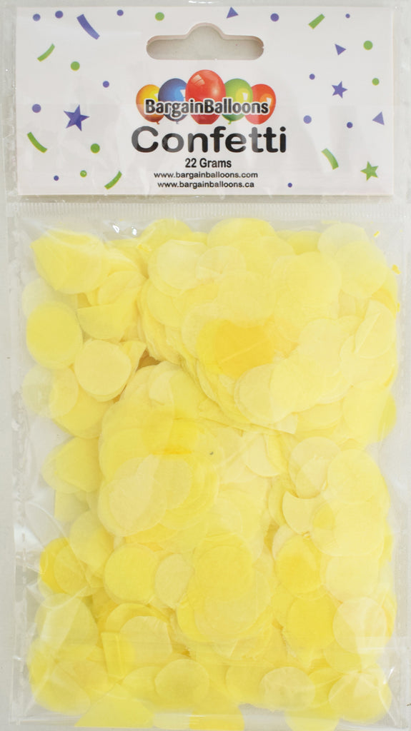 Balloon Confetti Dots 22 Grams Tissue Yellow 1.5CM-Round