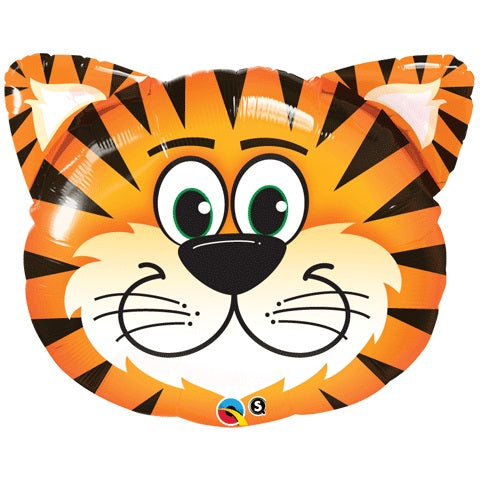 14" Airfill Only Tickled Tiger Foil Balloon