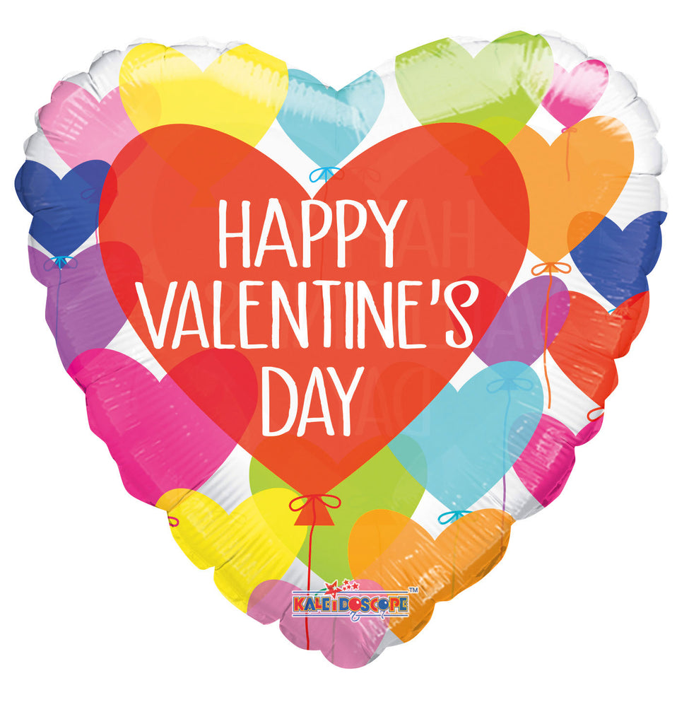 18" Happy Valentine Day Heart Balloons Cv Foil Balloon