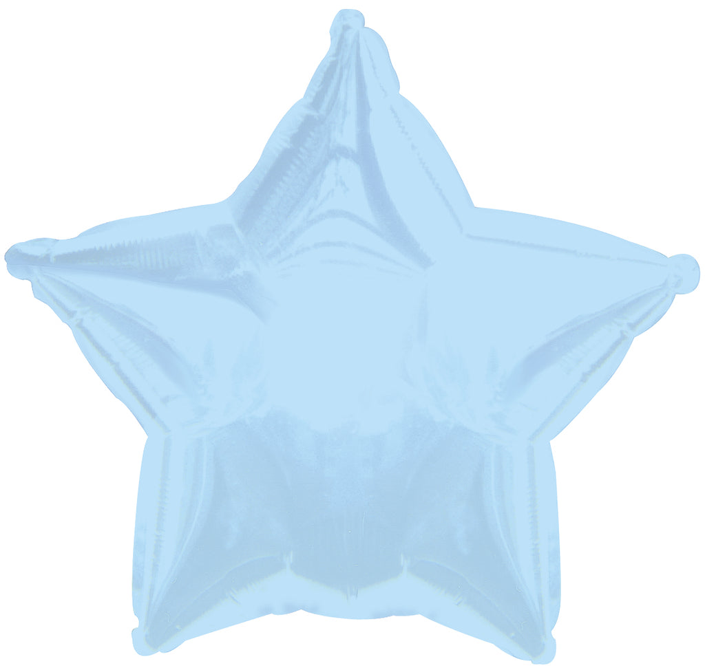 18" CTI Powder Blue Star Balloon