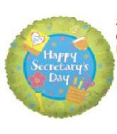 9" Airfill Only Happy Secretary's Day Paperclips Balloon