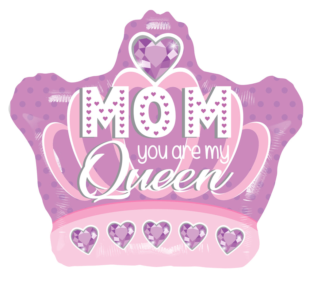 18" Mom Queen Foil Balloon