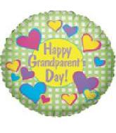 9" Airfill Only Happy Grandparent's Day Hearts Balloon