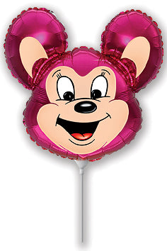 Mini Airfill Only Mighty Mouse Fuchsia Balloon
