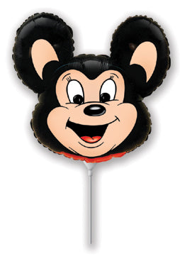 Mini Airfill Only Mighty Mouse Black Balloon