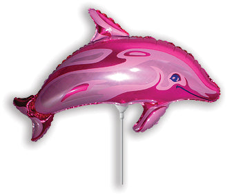 Airfill Only Fuchsia Dolphin Balloon