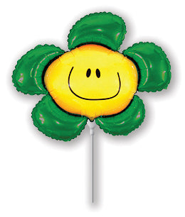 Airfill Only Green Flower Balloon