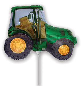 Airfill Only Green Tractor Balloon
