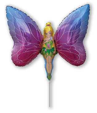 Airfill Only Lady Fairy Butterfly Princess Foil Balloon