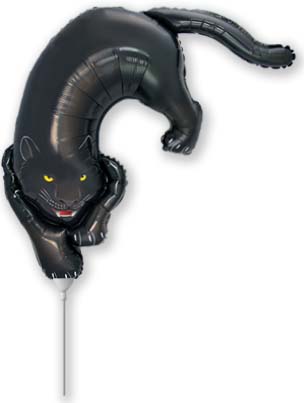Airfill Only Dark Panther Foil Balloon