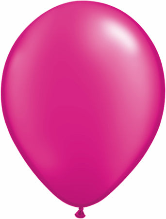 11" Qualatex Latex Balloons Pearl MAGENTA (100 Per Bag)