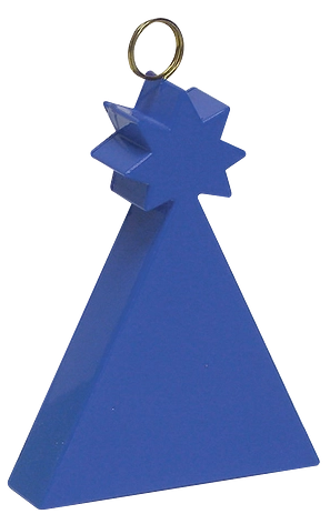 80g./2.8oz Blue Party Hat Plastic Balloon Weight Packaged (Pickup Only-Cannot be Shipped)