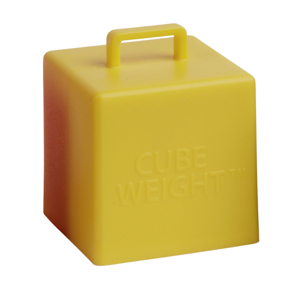 65 Gram Cube Balloon Weight (10 Per Bag): Mimosa